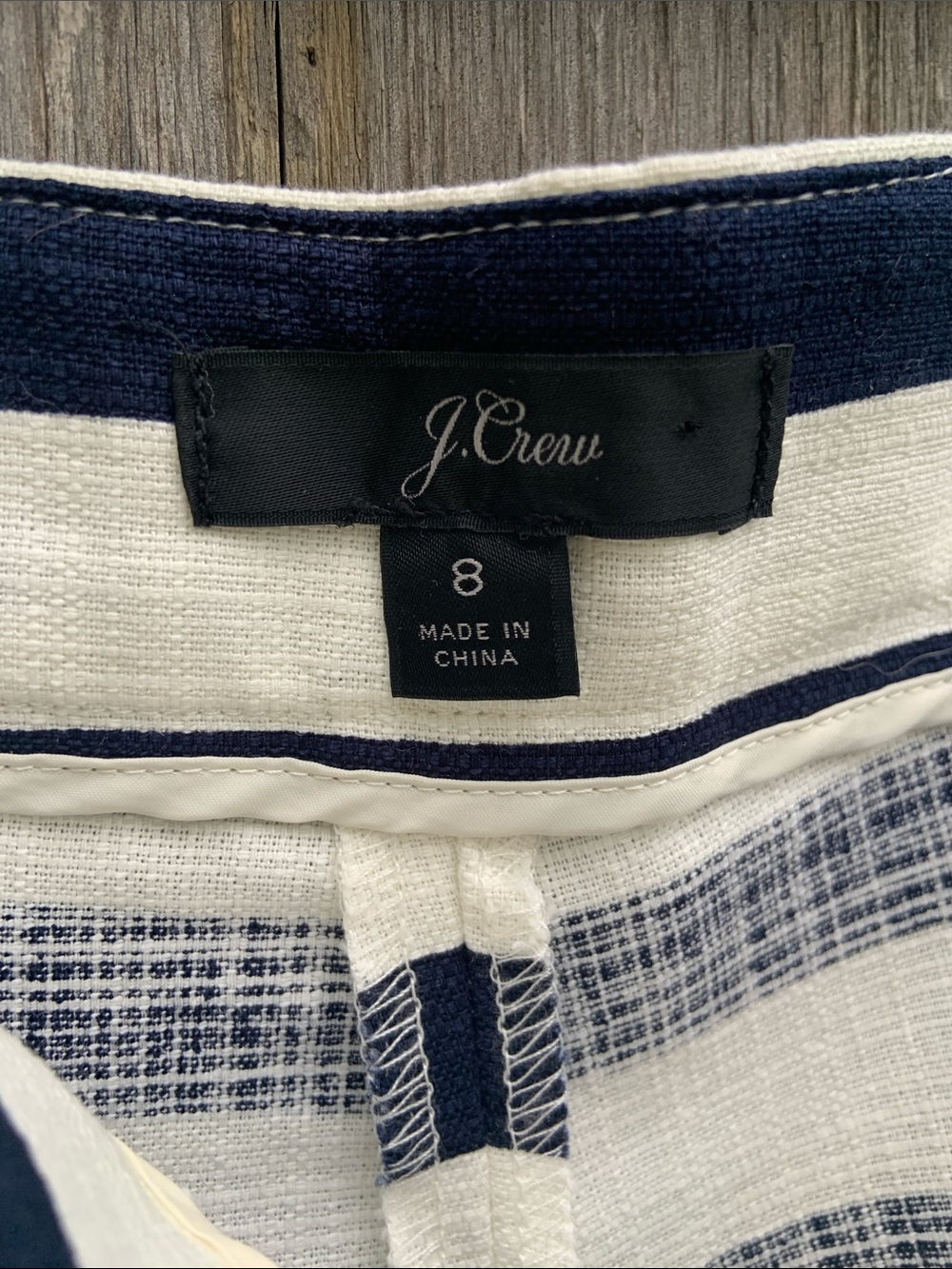 J. Crew Navy and Cream Striped Sailor Shorts 8 - Picture 7 of 8
